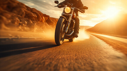 Desert Adventure with a Motorcyclist