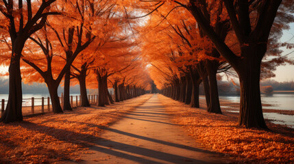 Autumn Splendor: A Canopy of Colorful Leaves