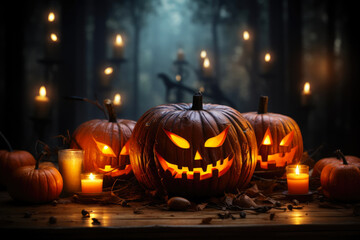 Pumpkin Glow in the Haunted Woods