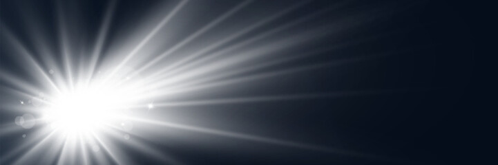 Bright beautiful star.Vector illustration of a light effect on a  background.
