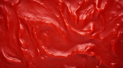 The texture of tomato paste.Ketchup background.Tomato sauce. - obrazy, fototapety, plakaty