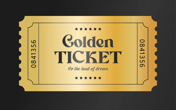 Exclusive luxury golden ticket star mystery