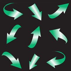 3d arrows Vectors  Illustrations , Onwards Upwards Arrows 3d Glossy Stock , Arrow Stickerst Various Angles Directions, 3d Stock Vector Colorful ribbon arrow set. Arrow stickerst various angle3d Arrow