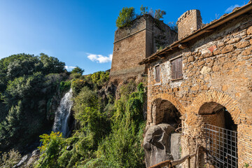 Fototapeta premium Scenic sight in Nepi, beautiful village in the province of Viterbo, Lazio, Italy.