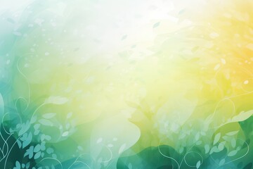 Fototapeta na wymiar Abstract yellow and green spring banner