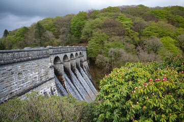 Burrator Reservoir Dam, Yelverton, Dartmoor National Park, Devon