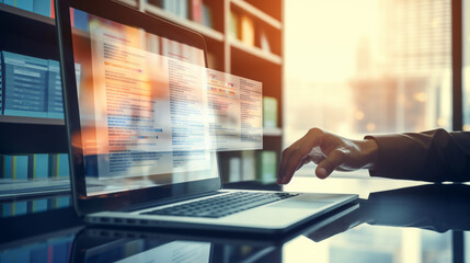 document management concept, online documentation database and digital file storage system or software, records keeping, database technology, file access,