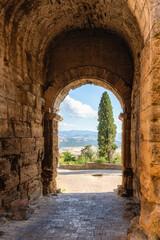 Scenic sight in the marvelous city of Volterra, in the province of Pisa, Tuscany, Italy. - obrazy, fototapety, plakaty