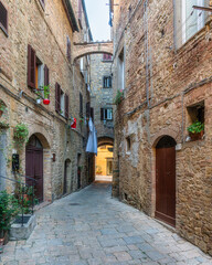 Scenic sight in the marvelous city of Volterra, in the province of Pisa, Tuscany, Italy.