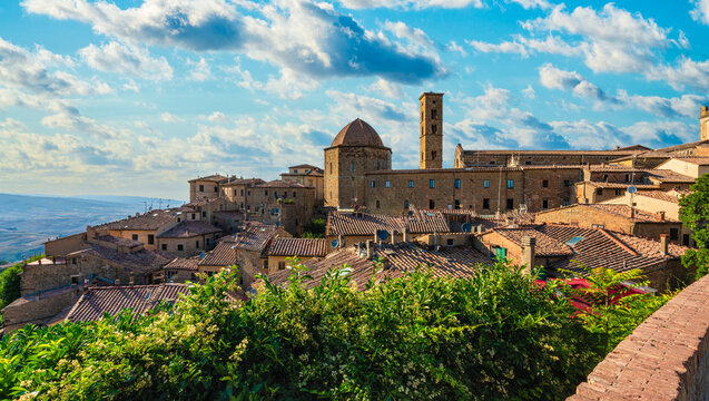 Fototapeta Scenic sight in the marvelous city of Volterra, in the province of Pisa, Tuscany, Italy.