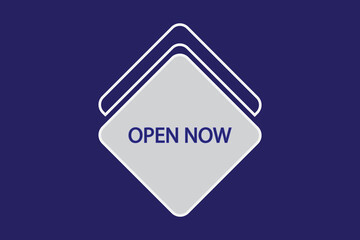 Open now neon exclusive logo, colorful design, element, website banner advertising colorful background business concept shop design vector illustration. 
