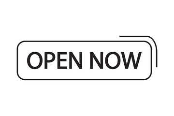 Open now neon exclusive logo, colorful design, element, website banner advertising colorful background business concept shop design vector illustration. 
