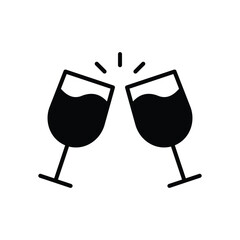 Drinks icon isolate white background vector stock illustration.