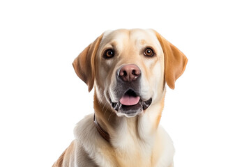 Labrador retriever dog isolated from background - obrazy, fototapety, plakaty