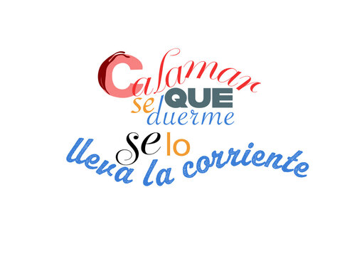Letterin, Refranes populares en espa&ntilde;ol.