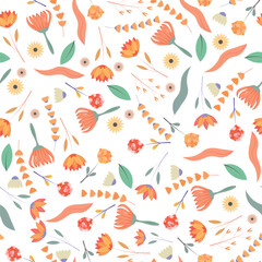 Abstract flower pattern background. Vector illustration.