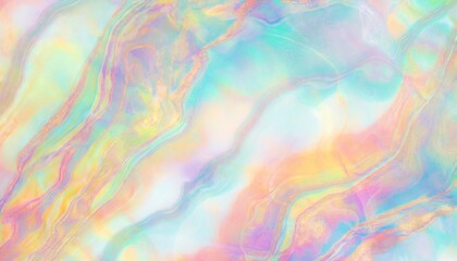 Holographic Pastel color background. Rainbow marble gradient. Iridescent foil effect texture. Dreamy background.