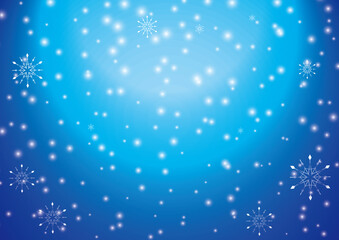 雪の結晶のキラキラグラデーション背景素材