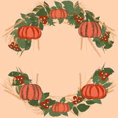 pumpkin, autumn, halloween, thanksgiving, vector, food, illustration, harvest, vegetable, leaf, orange, fall, holiday, pumpkins, season, leaves, fruit