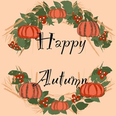 halloween background with pumpkins