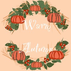 illustration of a set of vegetables