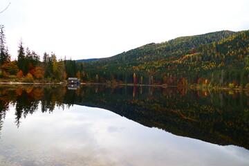 Obraz premium Herbstlandschaft, Ödensee, Steiermark