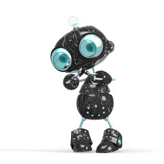 Fototapeta premium cute bot in a lovely pose