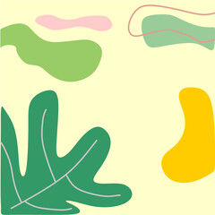 Abstract background collection. Various hand drawn doodle shapes and objects. Contemporary modern trendy vector illustration. Each background is isolated. Pastel colors