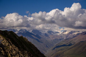 clouds over the mountains