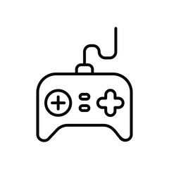 Gaming icon isolate white background vector stock illustration.