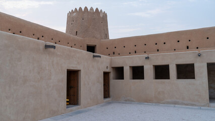 historical old Fort Zubarah (Al Zubara) in North East of Qatar