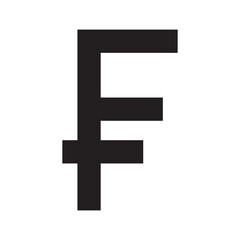 Swiss franc currency icon
