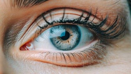Fototapeta premium close up of a female eye