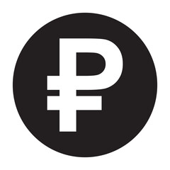 Fototapeta premium Russian Ruble currency icon