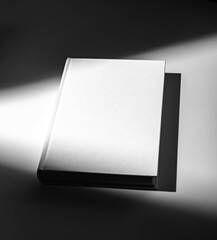 White Hardcover Book Mockup, Cover Mock-up