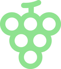 Obraz premium green grape icon
