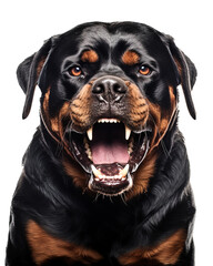 Rottweiler dog isolated from background