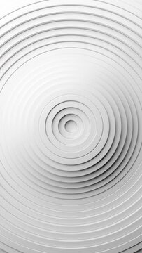White circular object with white center and black center. Vertical looped animation.