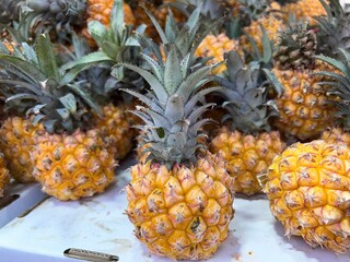 Pinapples in Israeli market