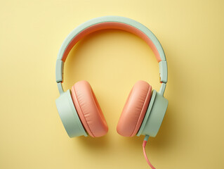 Headphones, pastel colors