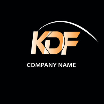 KDF creative logo design make by adobe illustrator.