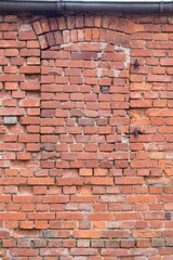 wall with bricked up window background