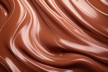 Brown liquid texture of chocolate or paint with soft lines.