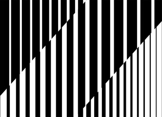 Striped black and white vector pattern in retro style. For covers, web, social networks, blogs, postcards, interior decor, advertising. Striped design element. Modern vector background.