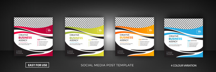 Furniture sale instagram post and social media template