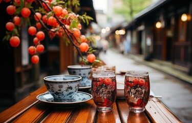 Discover the vibrant street culture of Kyoto while sipping on traditional Japanese tea or indulging in creative cocktails. Immerse yourself in the bustling atmosphere and experience the unique flavor