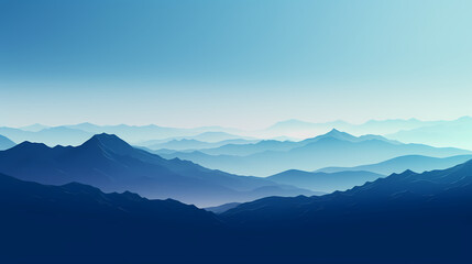 Fototapeta premium Blue Mountains Background Poster Wallpaper Web Page