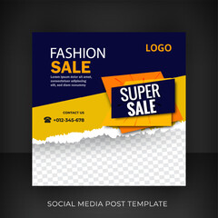 Super sale social media post template