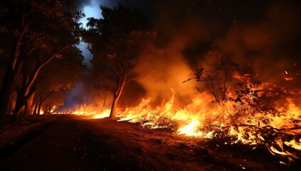 Wildfire in the Night