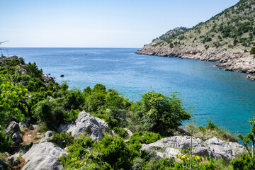 Czarnogóra, Bigovica, Morze Adriatyckie, Adriatyk, morze, lazurowa woda, wakacje, zatoka